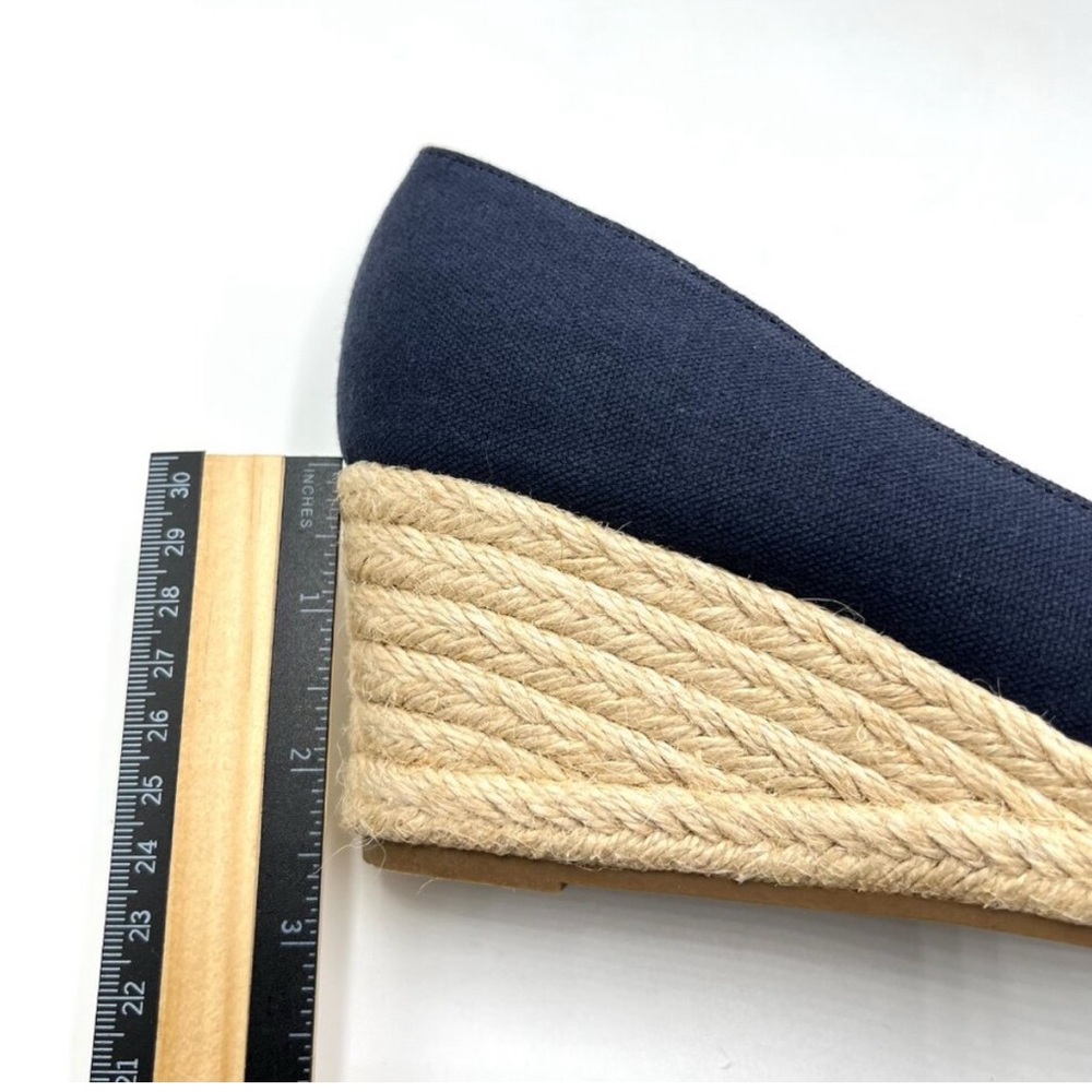 Bandolino Womens Size 6.5 Nuri 7 Navy Blue Espadrilles Wedges Heels Shoes - Picture 7 of 8